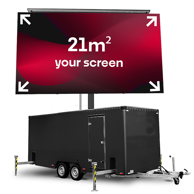 <b>21 m2 with your screen</b>
