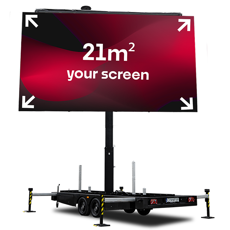 <b>21 m2 with your screen</b>